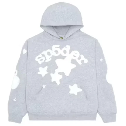 Sp5der Beluga Grey Hoodie Men & Women