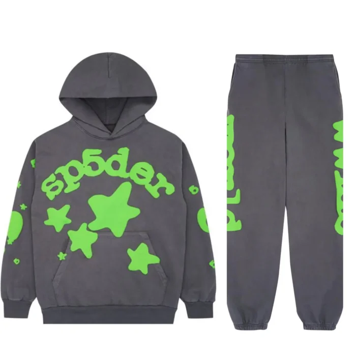 Sp5der Tracksuit Slate Grey