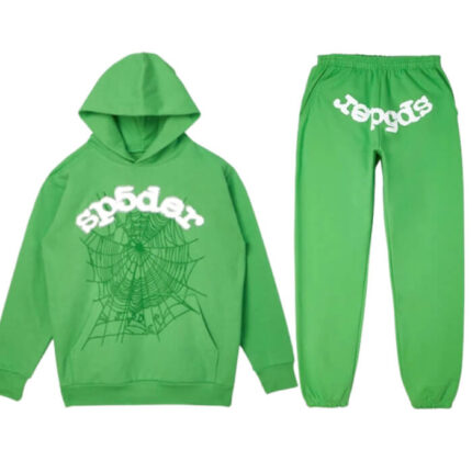 Green Tracksuit with White Printed