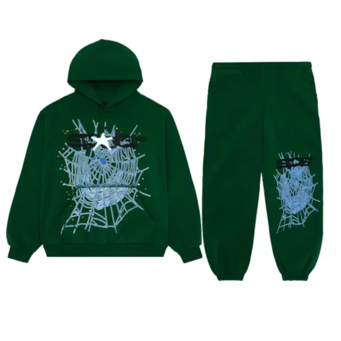 Sp5ders Web Tracksuit Hunter Green