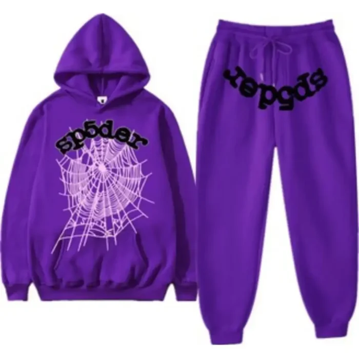 Sp5ders Web Tracksuit Purple