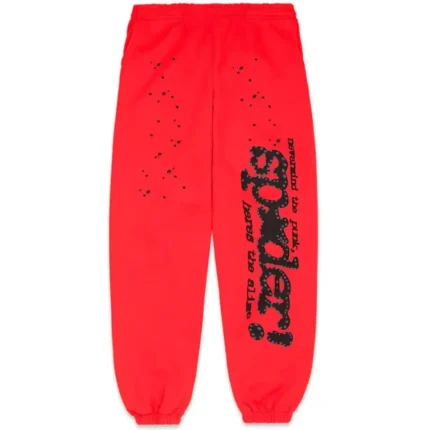 Sp5ders P*NK V2 Sweatpant Red